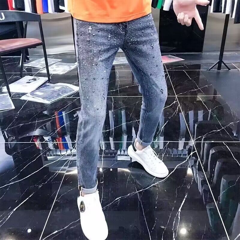 Streetwear Brand Denim - Primavera outono 2025 alta qualidade strass