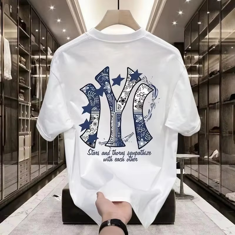 Camiseta de Algodão com Estamp - Streetwear Brand With Flower Logo avaliação e preço