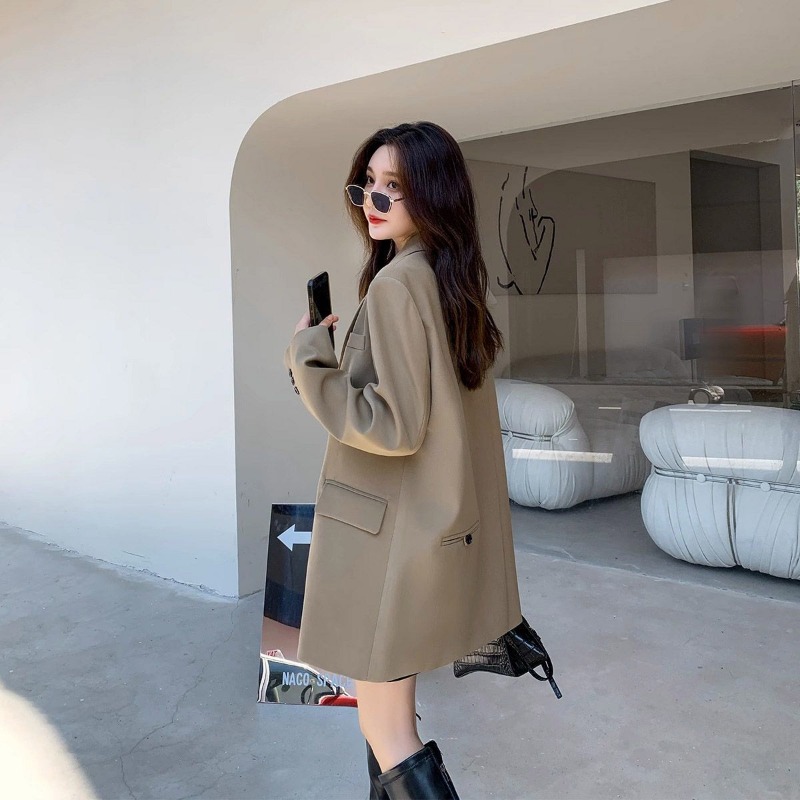 Blazer preto de manga comprida - Streetwear Brand China avaliação e preço