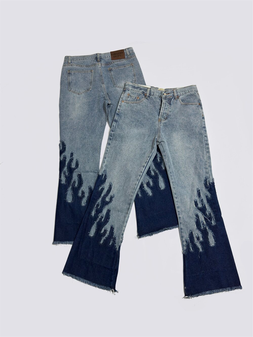 Gallery Dept Flare - Calças Jeans Americanas Casuais Largas GALLERY