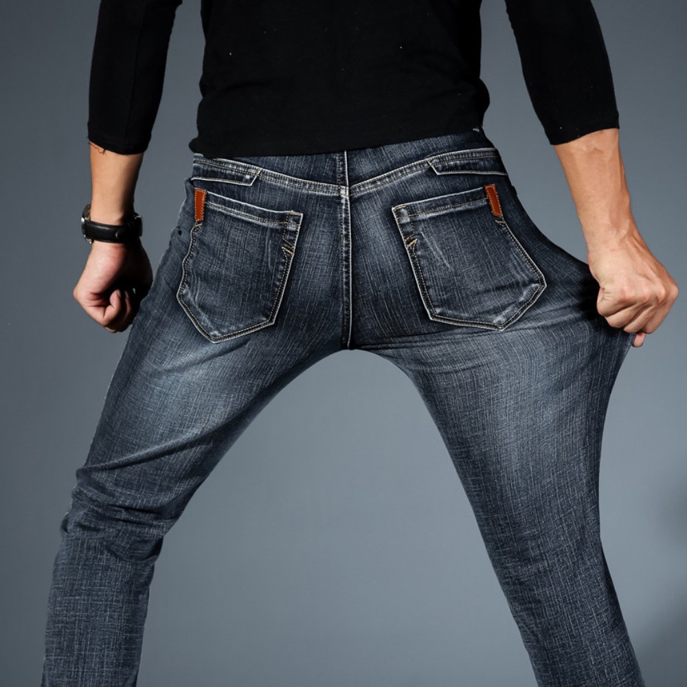 Moda minimalista estiramento j - Streetwear Brand Denim avaliação e preço