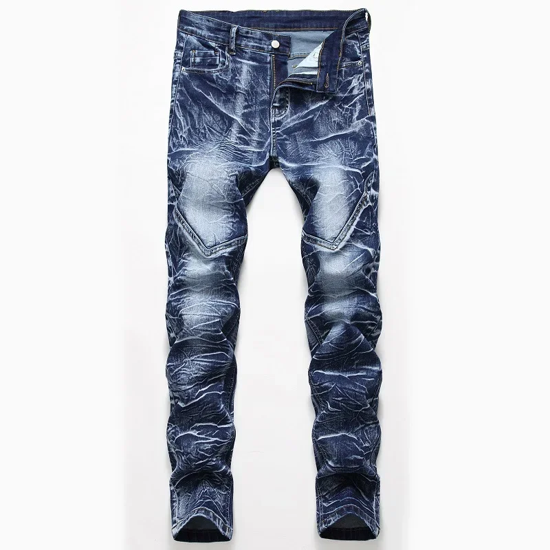 Moda impressão masculina elast - Streetwear Brand Denim avaliação e preço