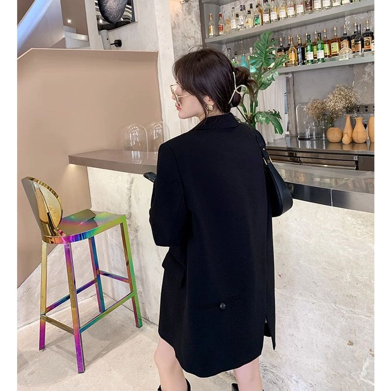 Blazer preto de manga comprida - Streetwear Brand China avaliação e preço