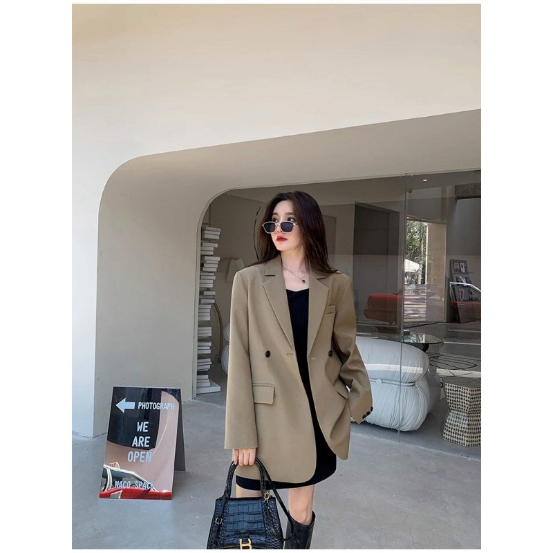 Blazer preto de manga comprida - Streetwear Brand China avaliação e preço