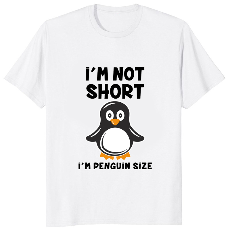 Funny Penguin T-shirt impressa - Streetwear Brand T Shirt avaliação e preço
