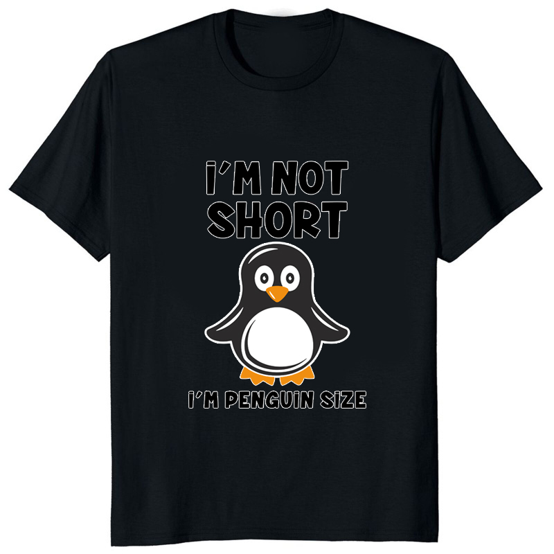 Funny Penguin T-shirt impressa - Streetwear Brand T Shirt avaliação e preço